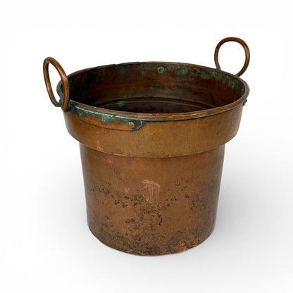 French Copper Vessel with Ring Handles
