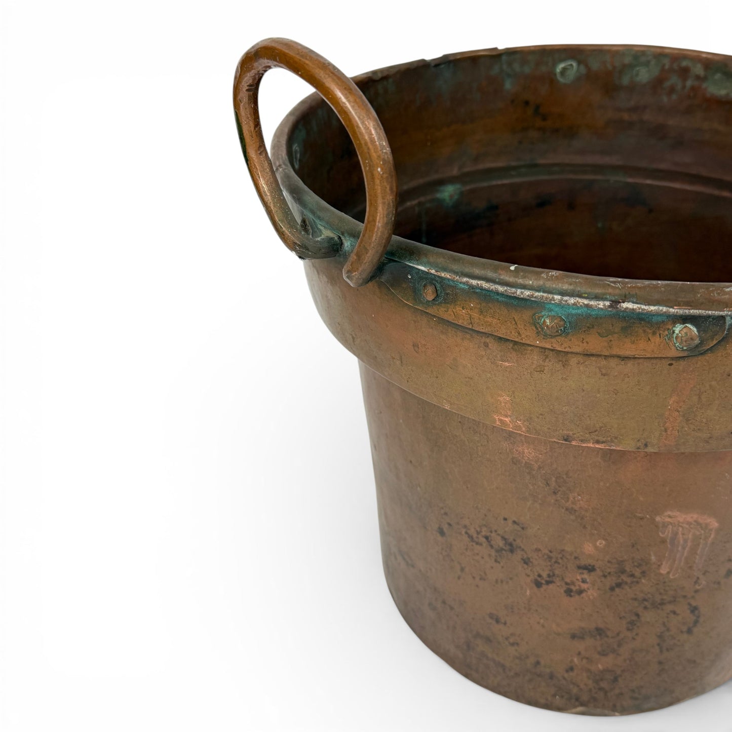 French Copper Vessel with Ring Handles