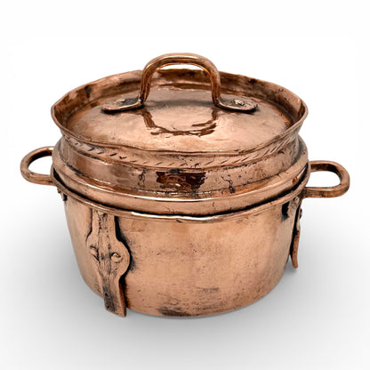 French 19th Century Hammered Copper Pot