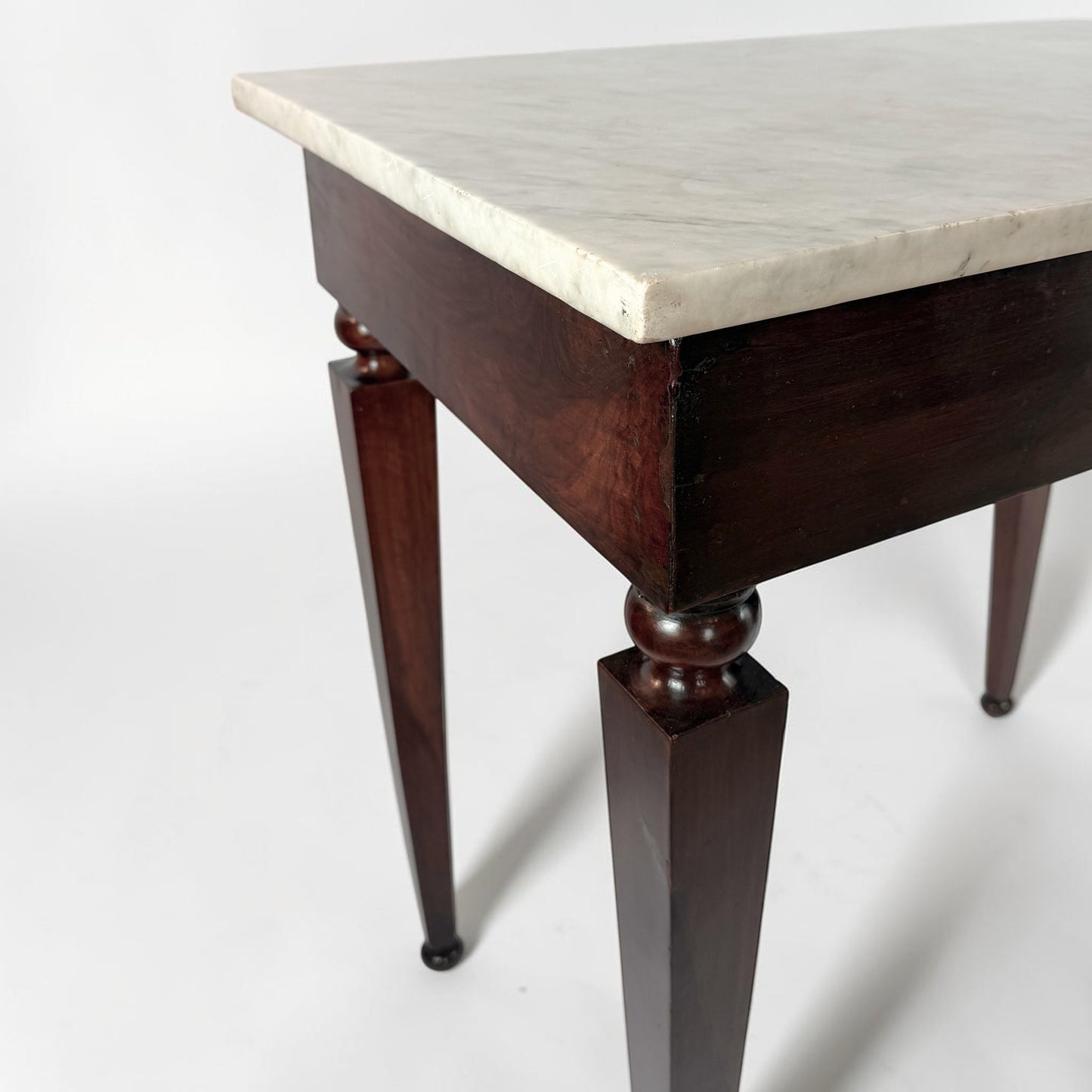 18th Century Tuscan Walnut Console Table with Marble Top