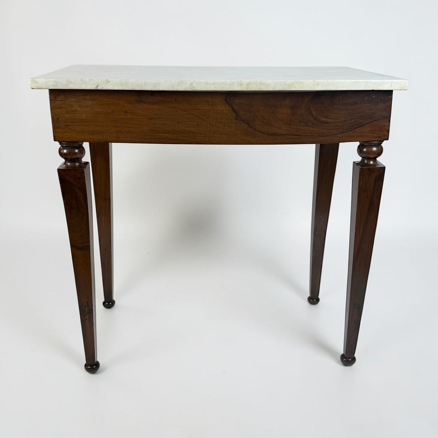 18th Century Tuscan Walnut Console Table with Marble Top