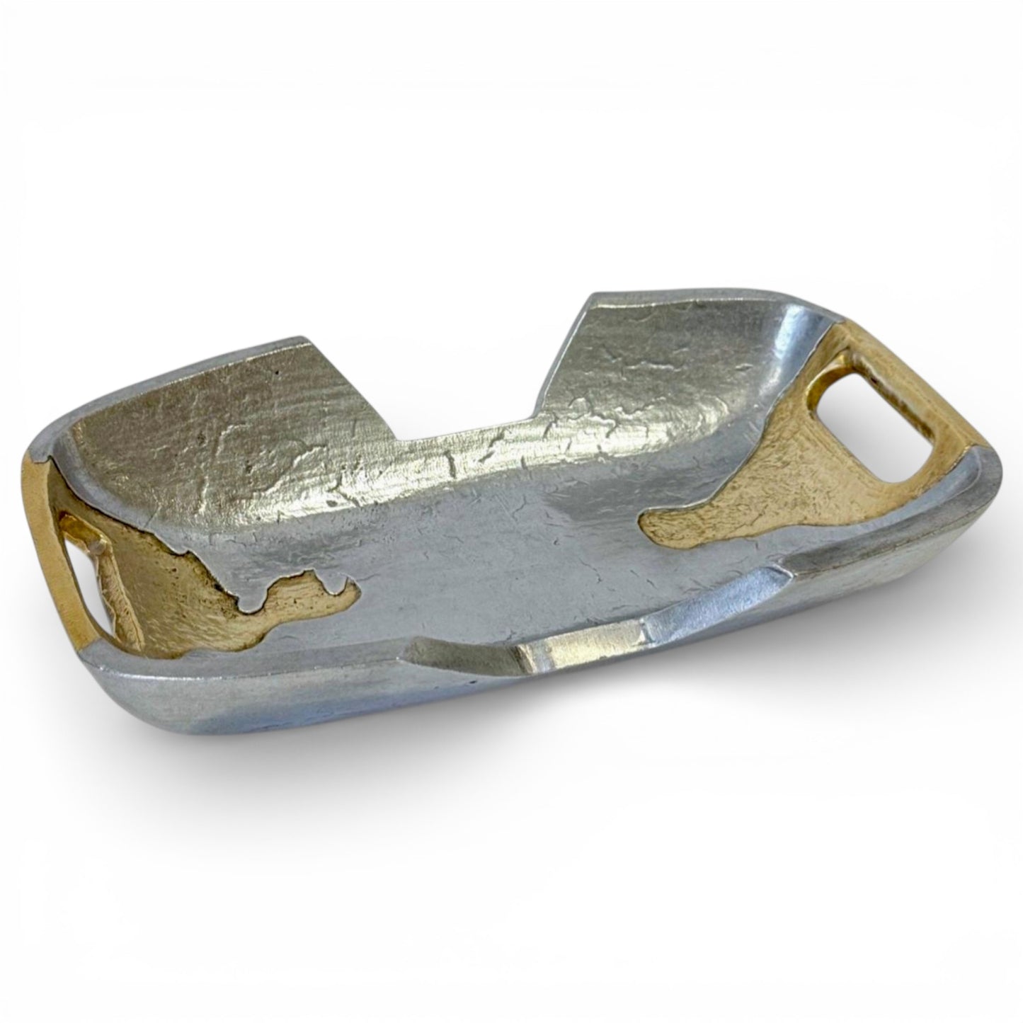 Aluminum and Brass Tray by David Marshall