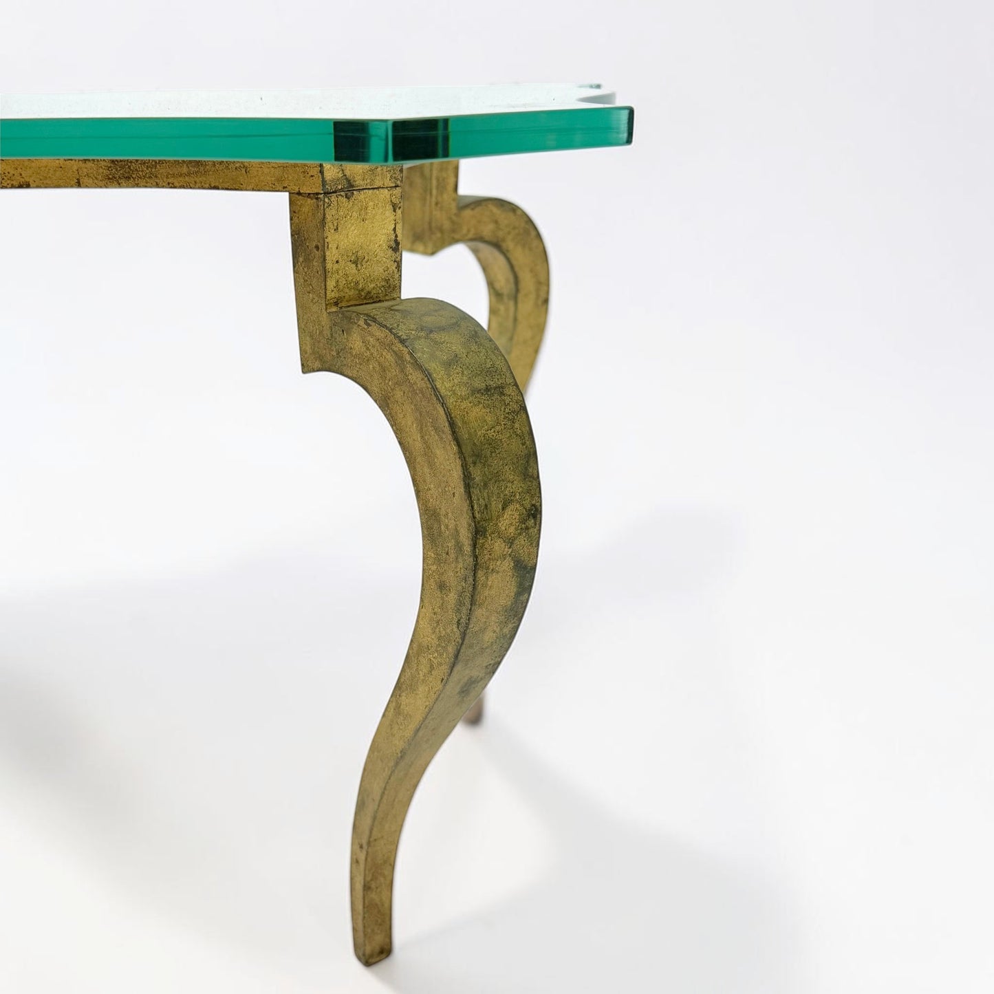Shaped Gilt Iron Coffee Table by Maison Ramsay, circa 1960s