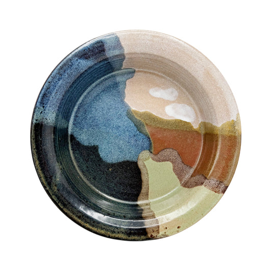 Abstract Stoneware Handmade Bowl