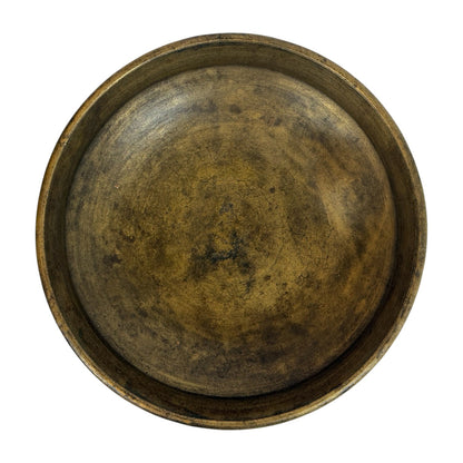 Large Antique Bronze Urli Bowl, 19th Century