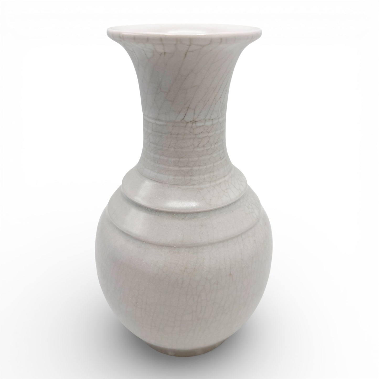 Off-White Stoneware Vase