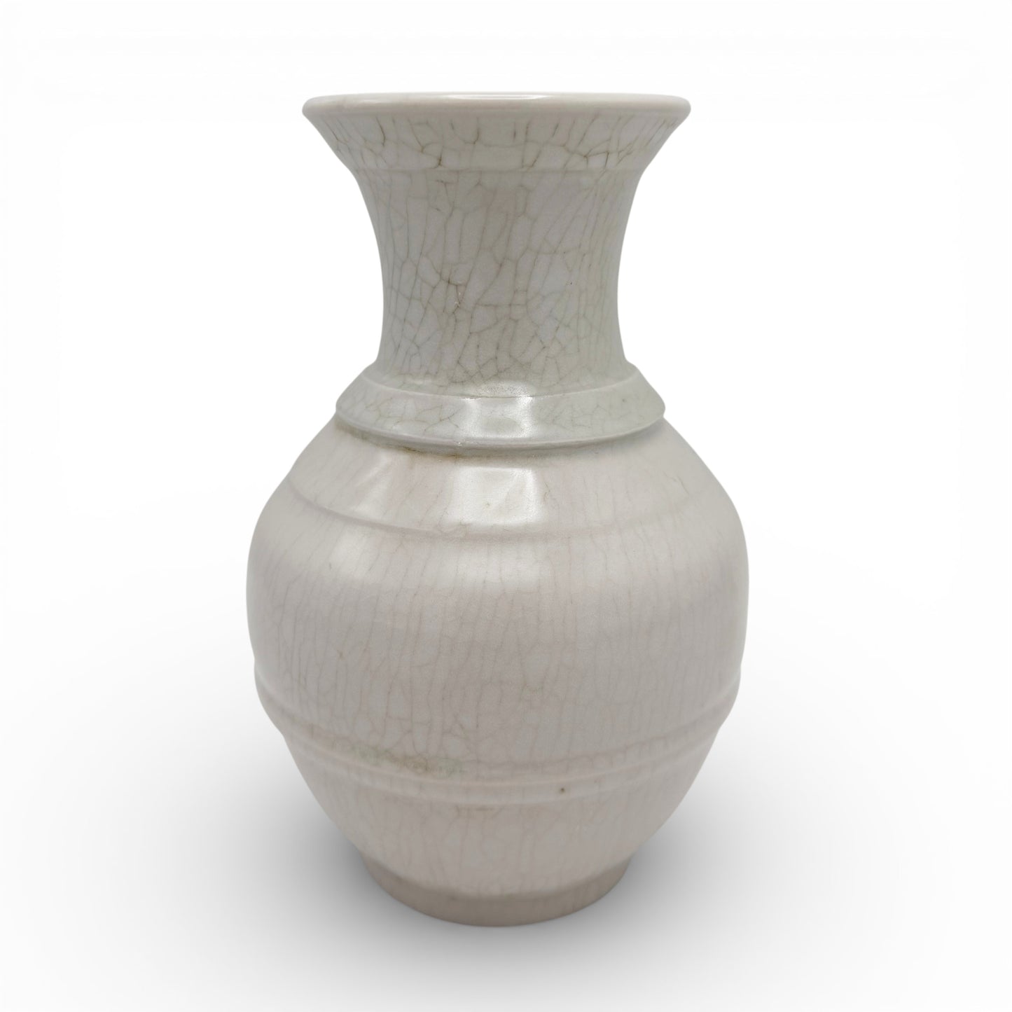 Off White Stoneware Vase