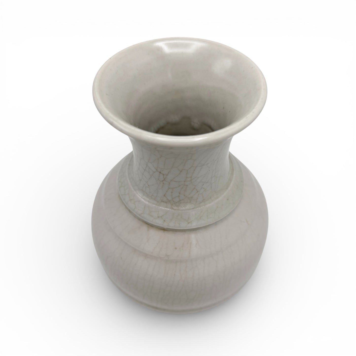 Off White Stoneware Vase