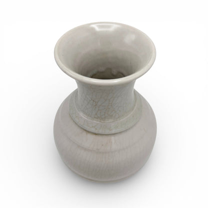 Off White Stoneware Vase