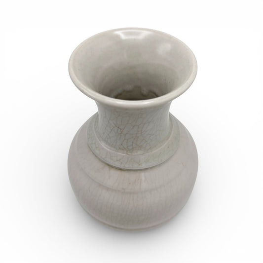 Off White Stoneware Vase