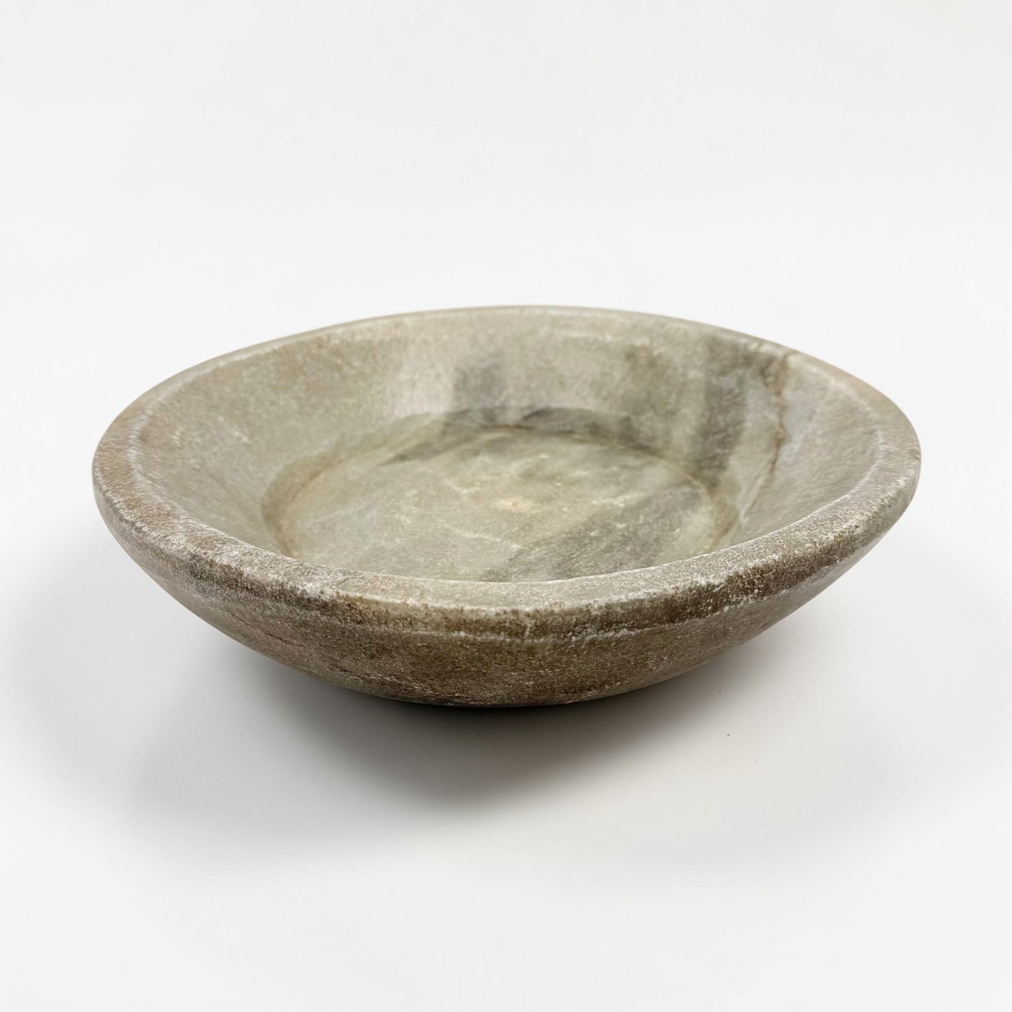 Carved Gray Marble Plate