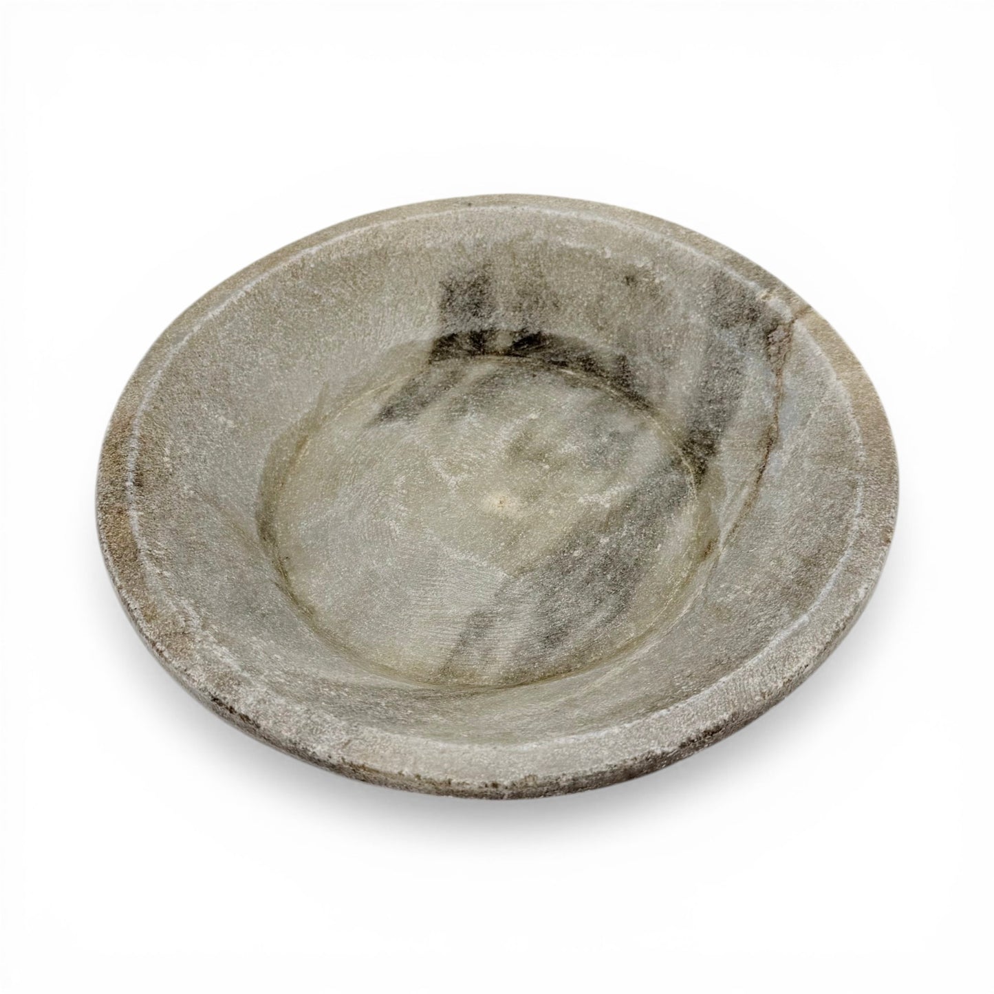 Carved Gray Marble Plate