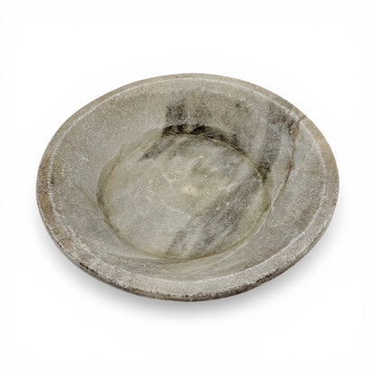 Carved Gray Marble Plate