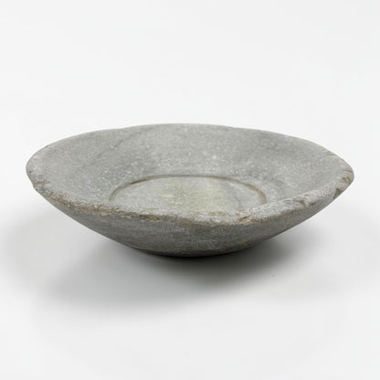 Carved Gray Marble Plate