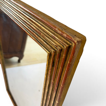 Antique French Directoire Giltwood Baguette Mirror