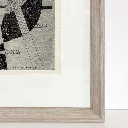 Original Abstract Ink Drawing by Jorj Morin