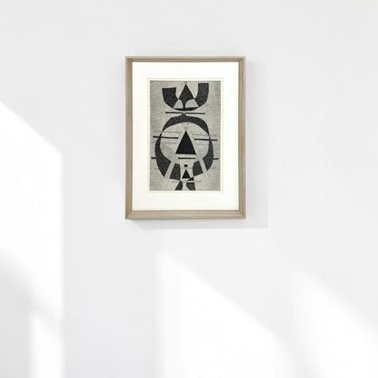 Original Abstract Ink Drawing by Jorj Morin