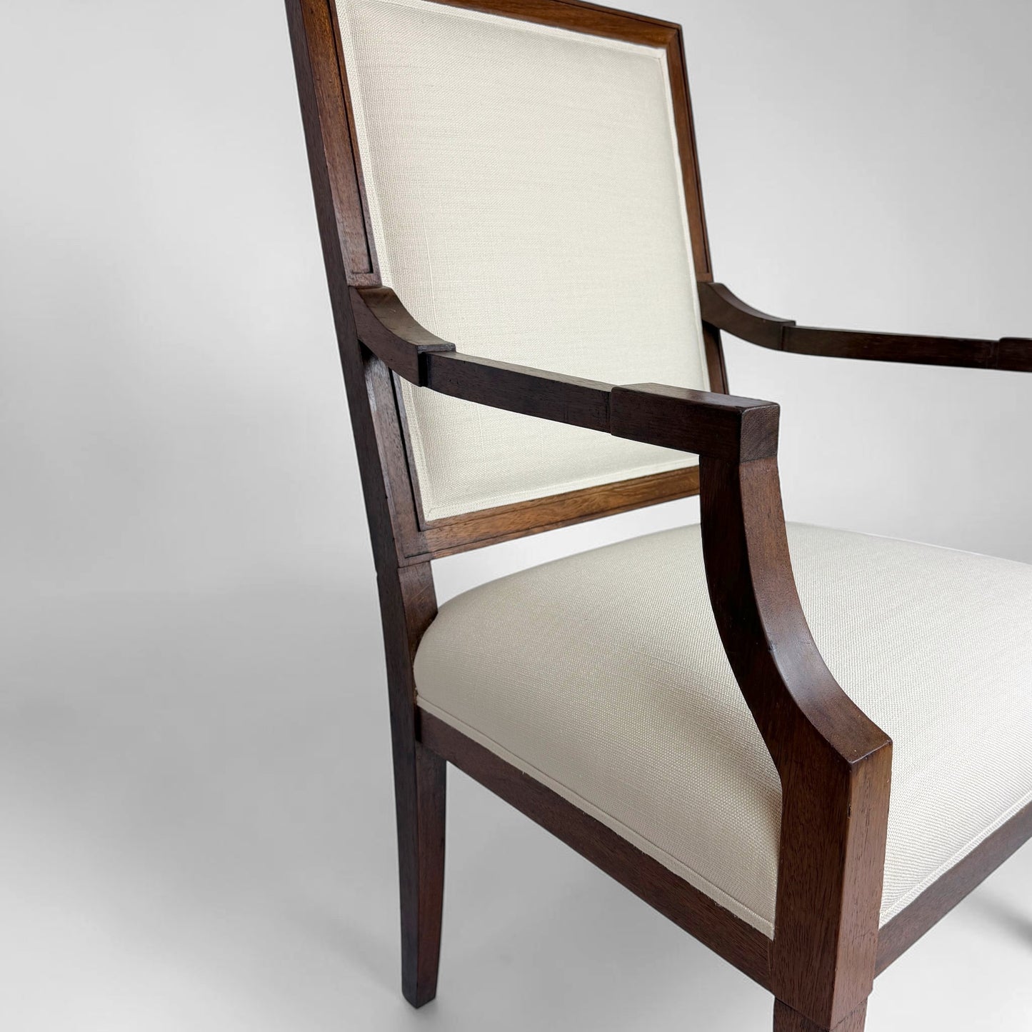 French Art Deco Walnut Armchair
