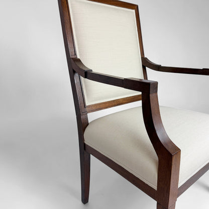 French Art Deco Walnut Armchair