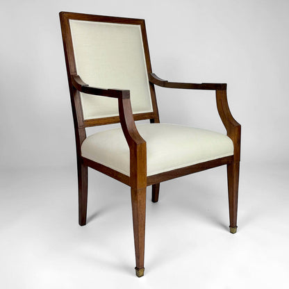 French Art Deco Walnut Armchair
