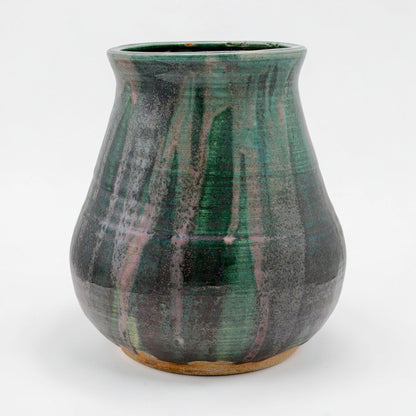 Handmade Green Stoneware Vase