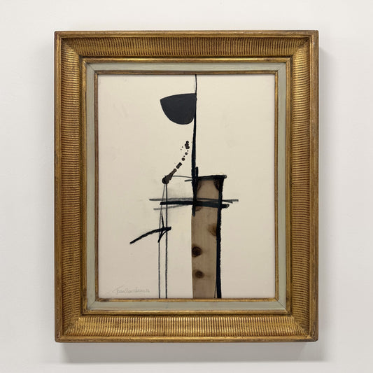 Abstract Painting on Paper by Jean Marc Louis