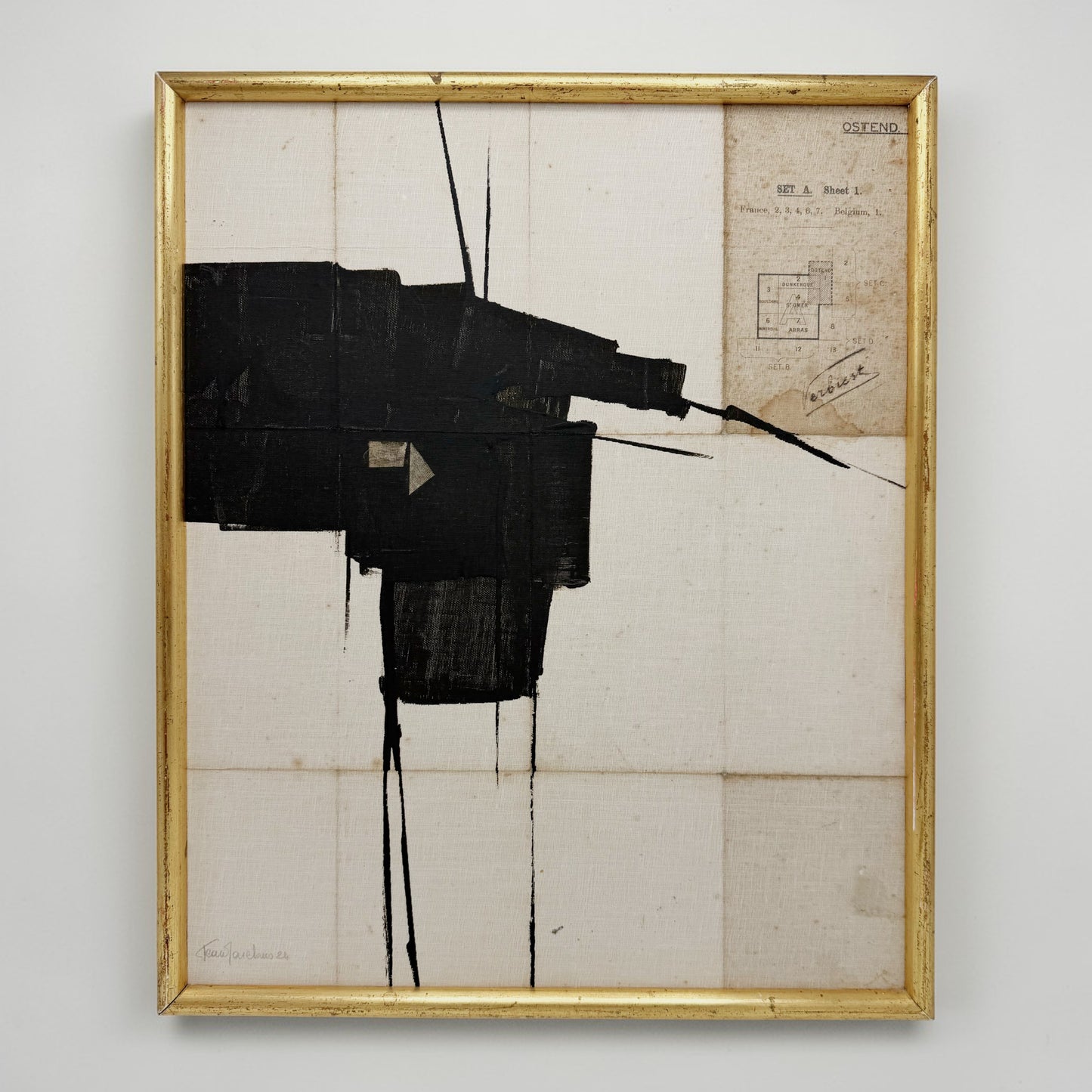 Abstract Painting on Canvas by Jean Marc Louis