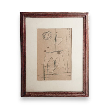 Abstract Original Painting on Paper by Jean Marc Louis