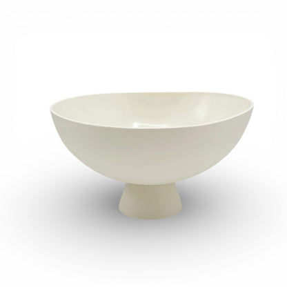 Handmade White Porcelain Compote