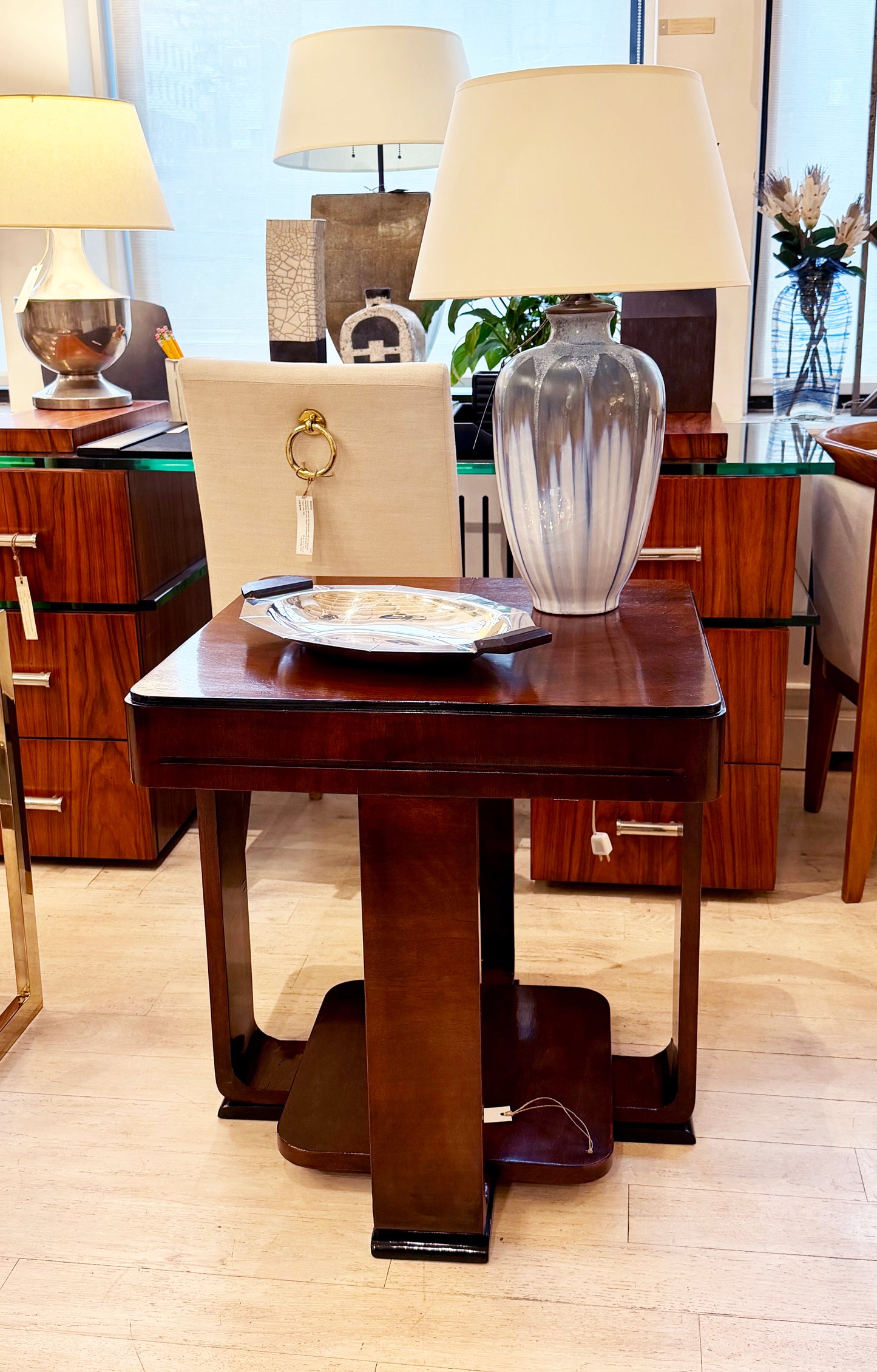Italian Mahogany Side Table circa 1940