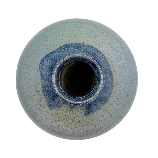 Handmade Blue Stoneware Vase