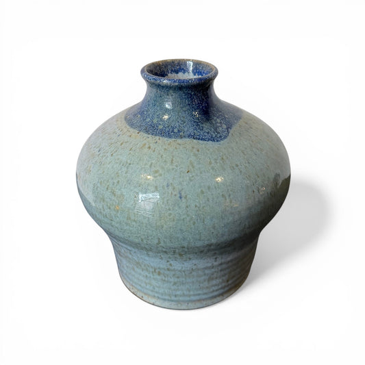 Handmade Blue Stoneware Vase