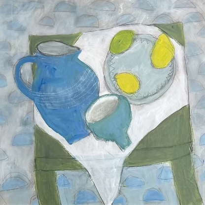 “The Big Blue Jug” Original Painting by Stephanie Hemming