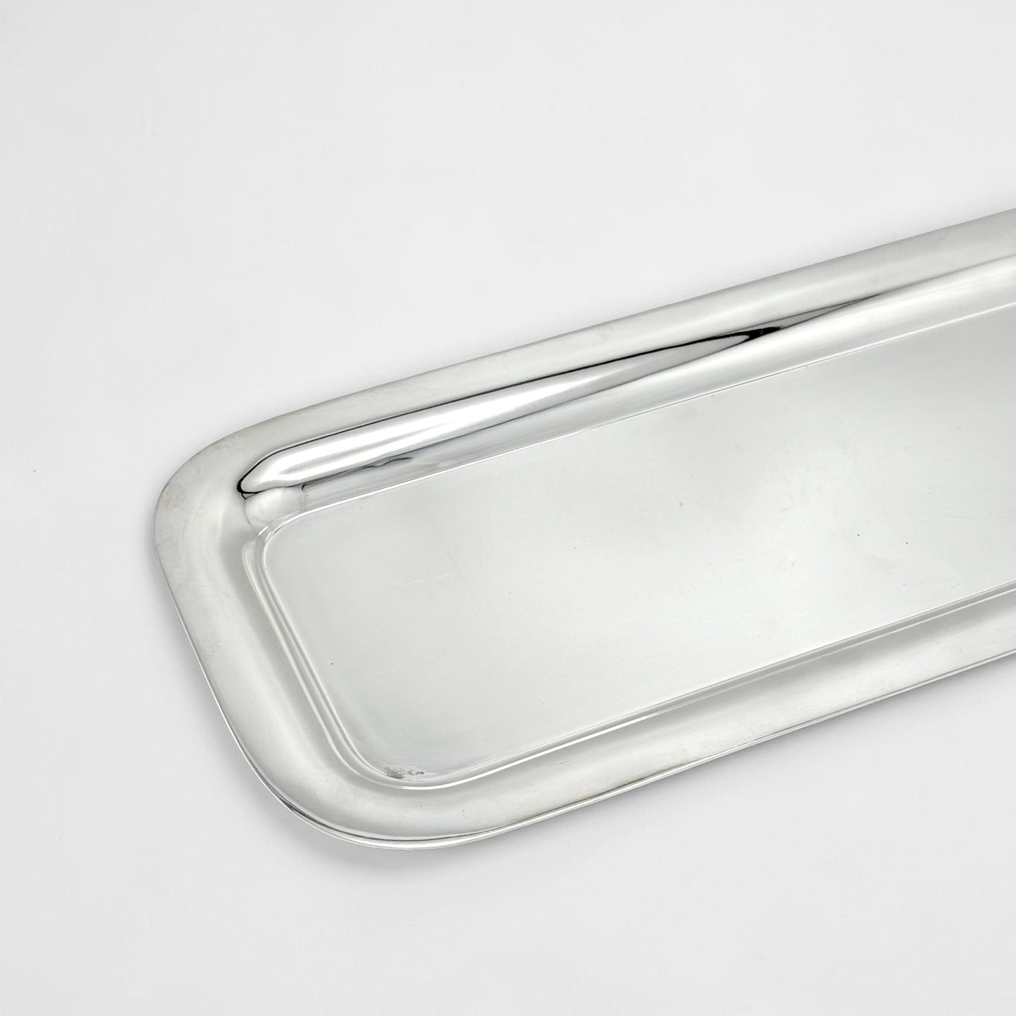Silver Plate Tray with Rounded Corners
