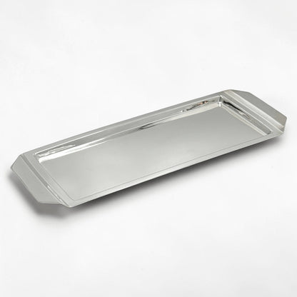 Silver Plate Tray with Flat Handles