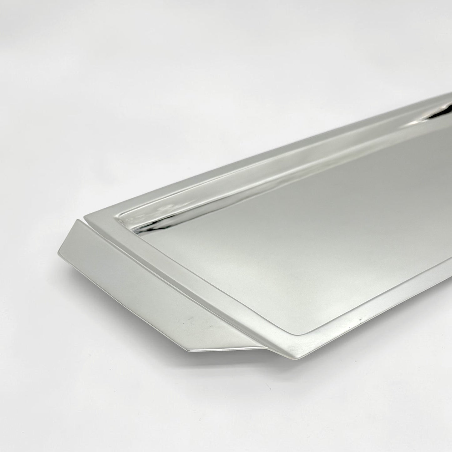 Silver Plate Tray with Flat Handles