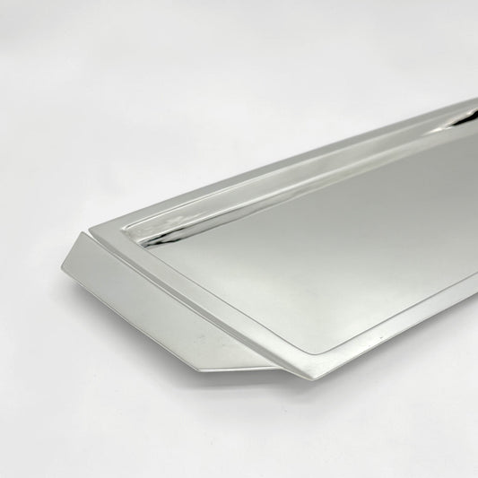 Silver Plate Tray with Flat Handles