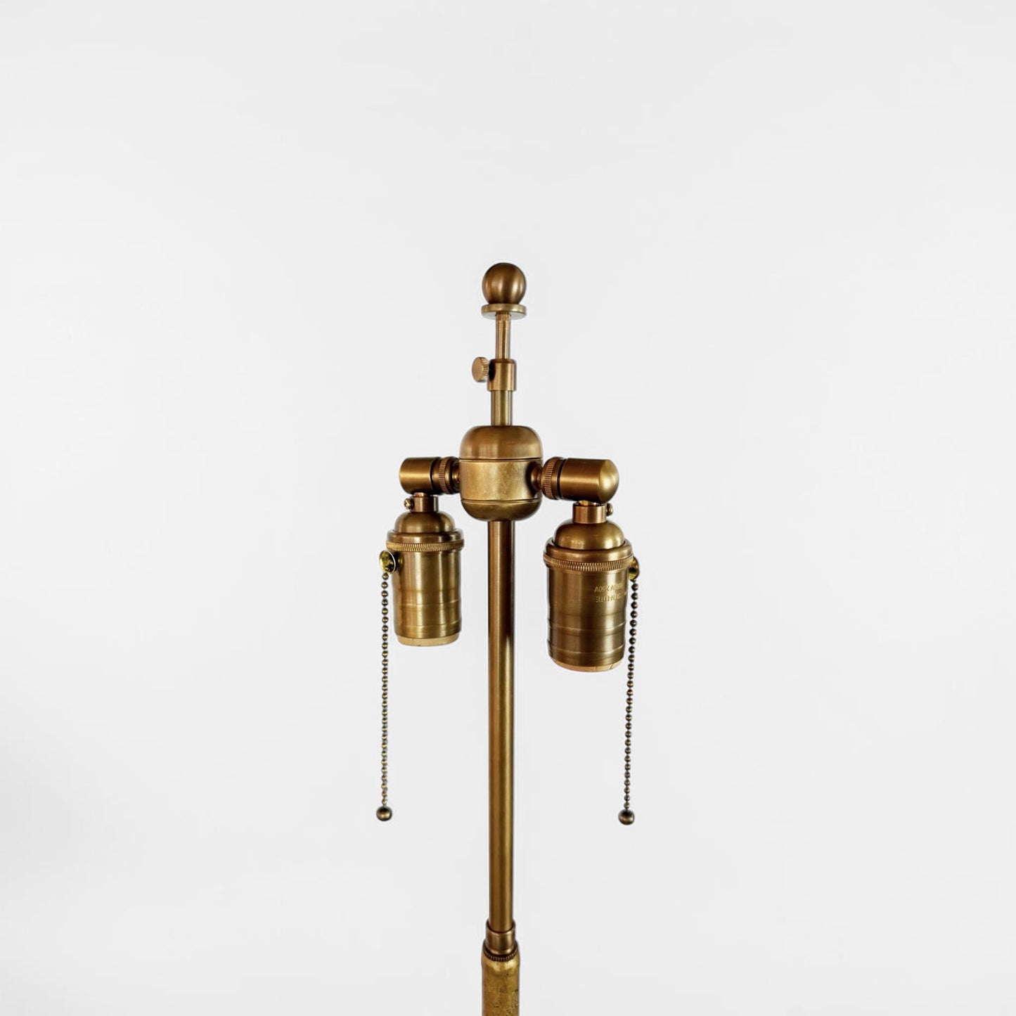 Gilt Iron Standing Lamp on Tripod Base