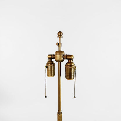 Gilt Iron Standing Lamp on Tripod Base