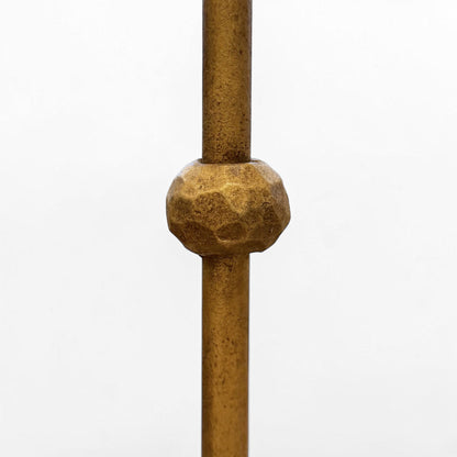Gilt Iron Standing Lamp on Tripod Base