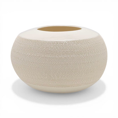 Round Porcelain Textured Vase