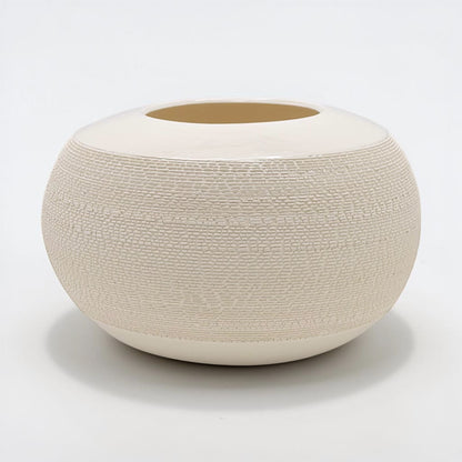 Round Porcelain Textured Vase