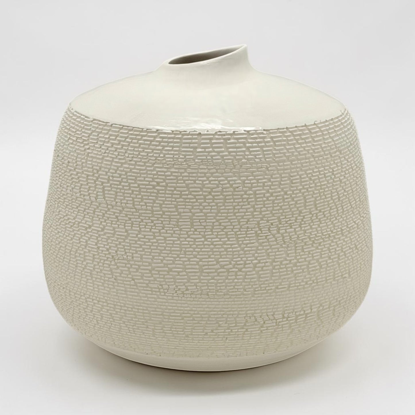 French Porcelain Textured Vase