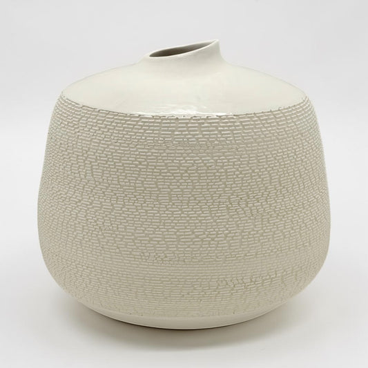French Porcelain Textured Vase