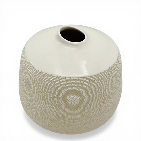 French Porcelain Textured Vase