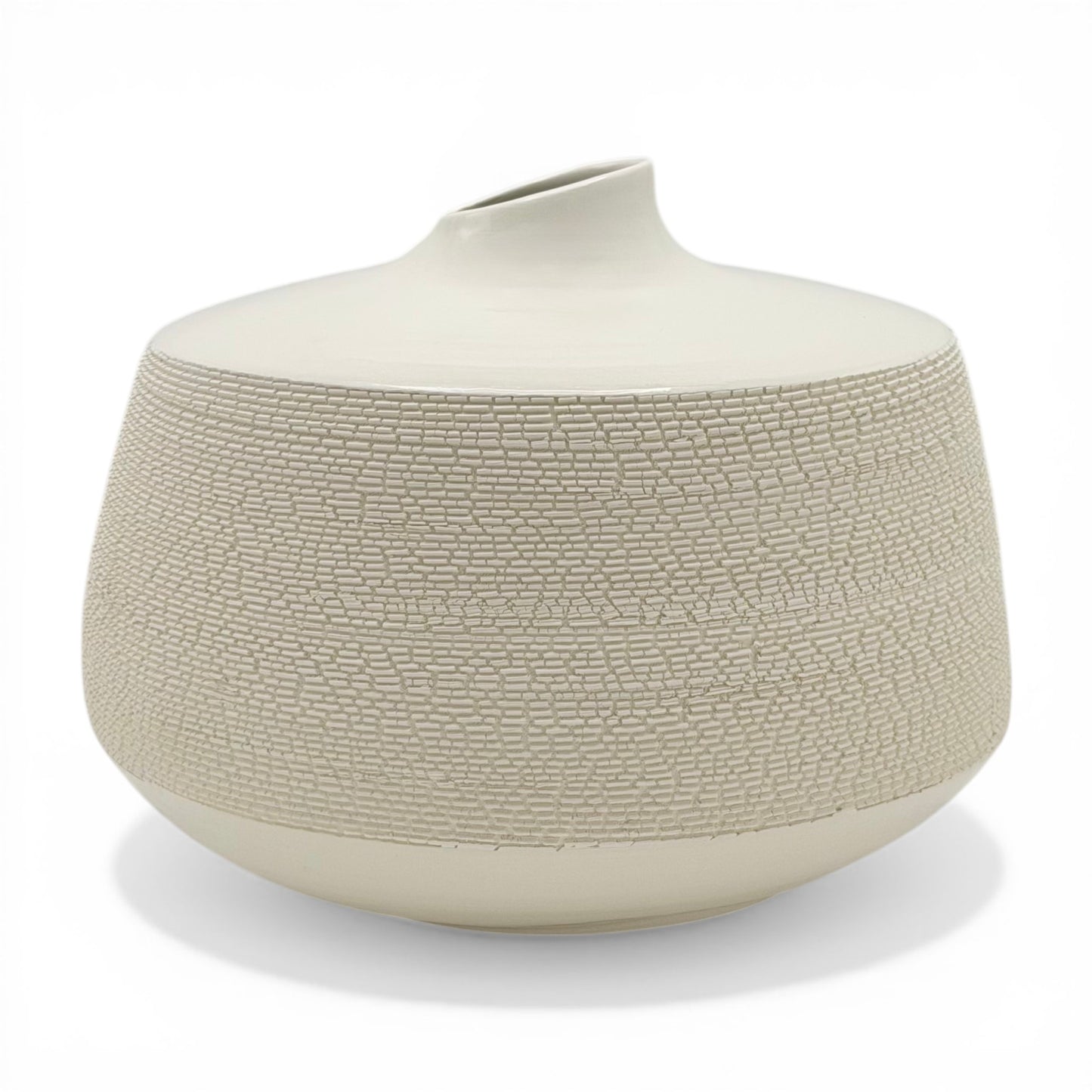 French Porcelain Textured Vase