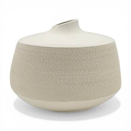 French Porcelain Textured Vase