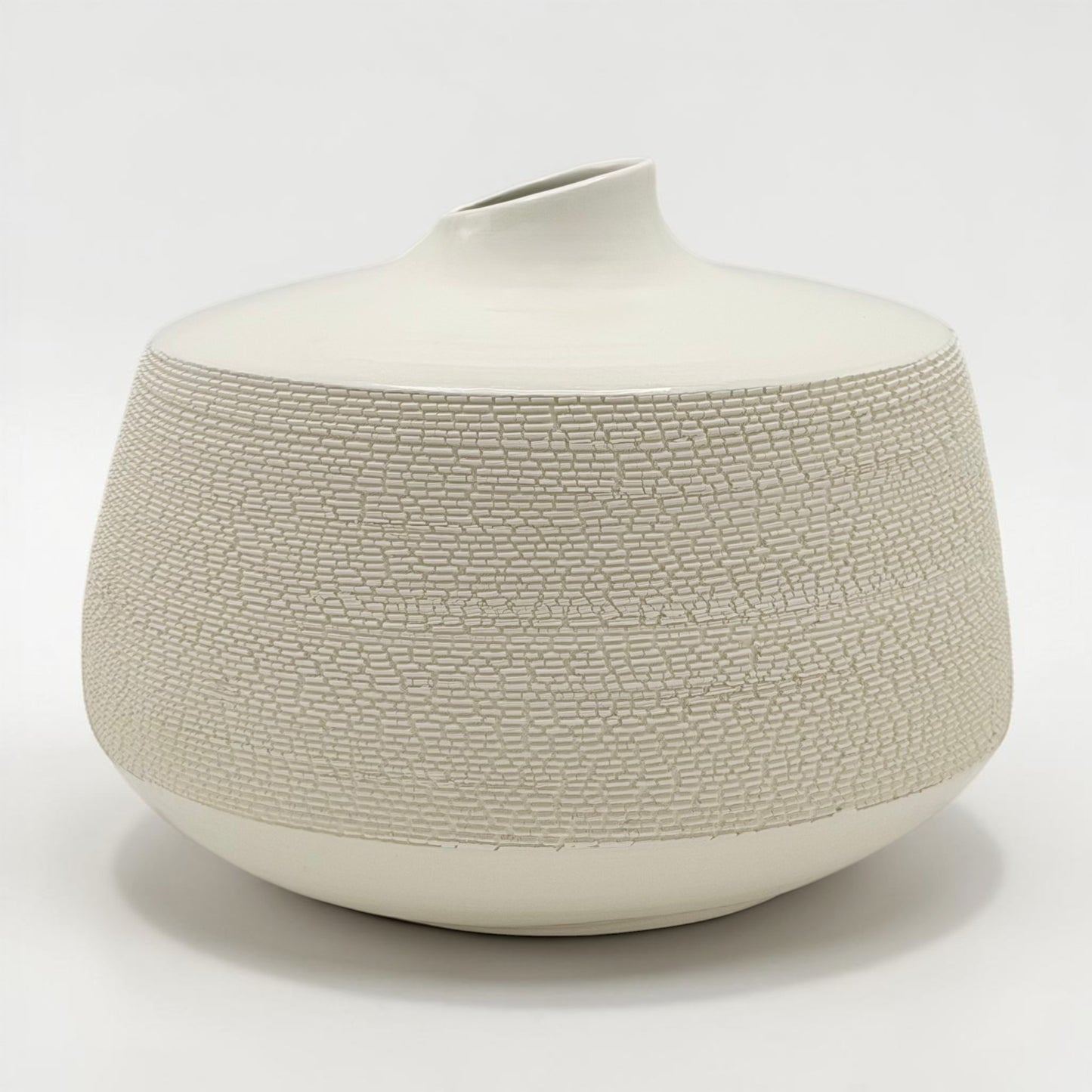 French Porcelain Textured Vase