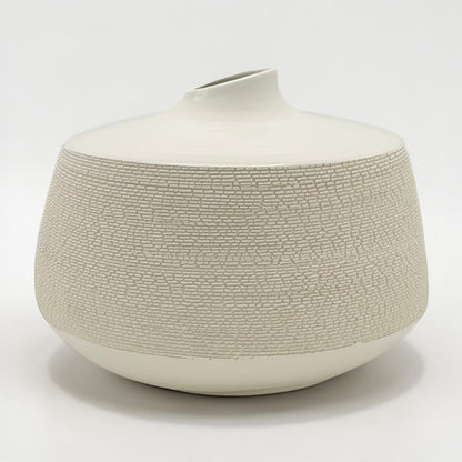 French Porcelain Textured Vase