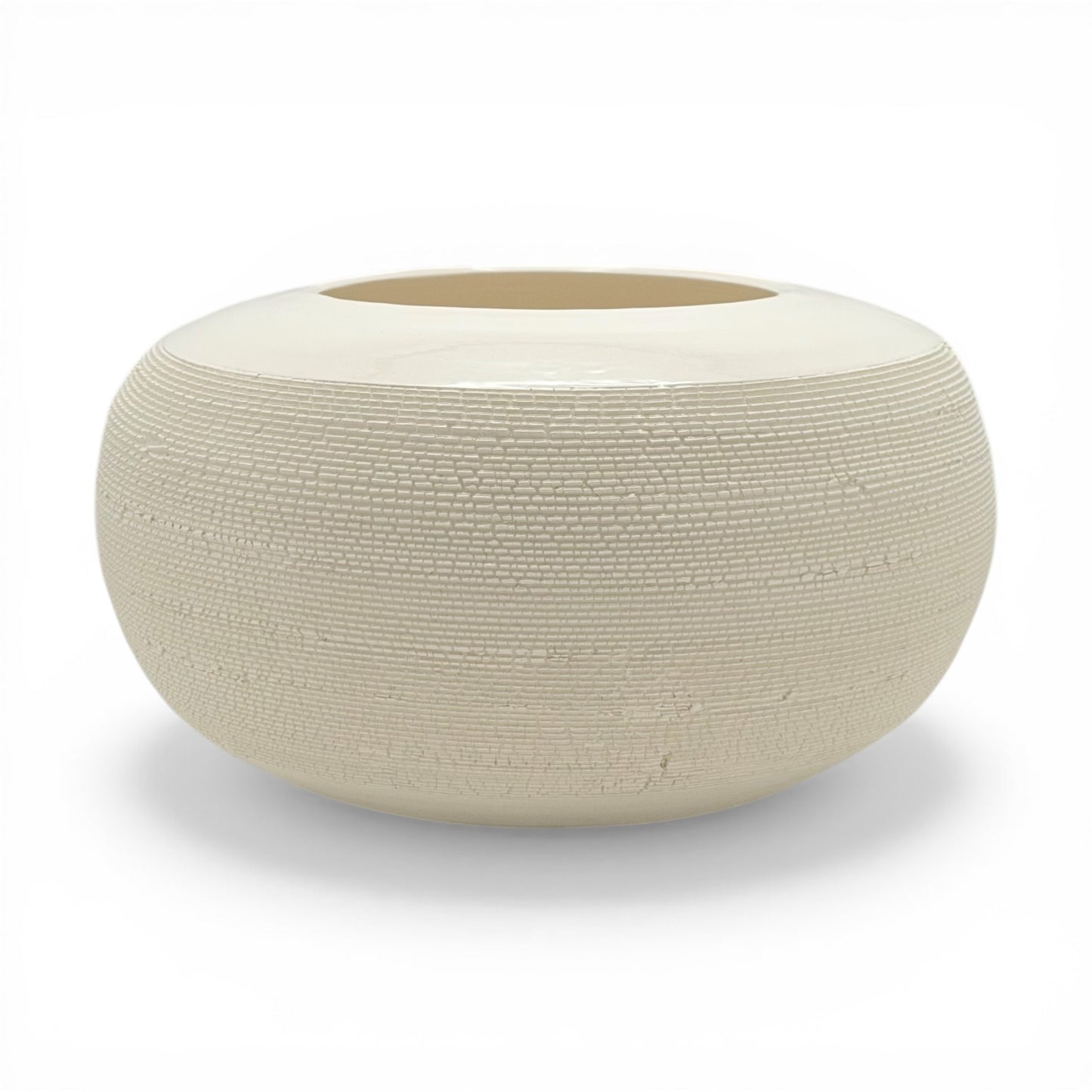 Round Porcelain Textured Vase